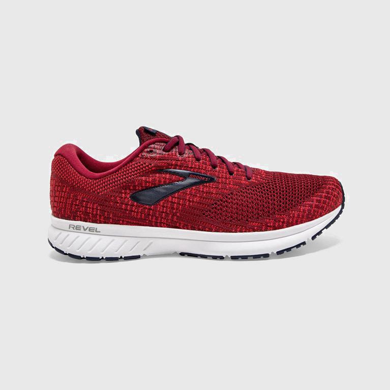 Brooks Revel 3 Mens Road Running Shoes - Red - Philippines (531846LXZ)